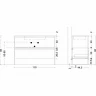 Тумба Boheme Armadi Art Loft 120 894-120-A подвесная Антрацит МДФ / ЛДСП