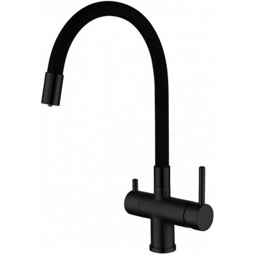 Смеситель для кухни Gappo G4398-36 Черный матовый латунь