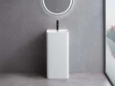 Раковина Uni-Flow Kube1 42.5 FS501-425 Gloss White цвет Белый глянцевый