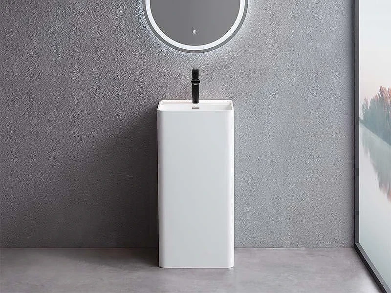 Раковина Uni-Flow Kube1 42.5 FS501-425 Gloss White цвет Белый глянцевый