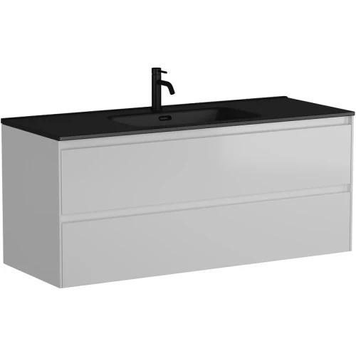 Тумба под раковину Sancos Cento 120 CN120-1W подвесная Белый глянец МДФ / ЛДСП