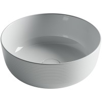 Раковина-чаша Ceramicanova Element 36 CN6073 Белая глянцевая фарфор накладная