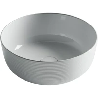 Раковина-чаша Ceramicanova Element 36 CN6073 Белая глянцевая фарфор накладная