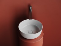 Раковина-чаша Ceramicanova Element 36 CN6073 Белая глянцевая фарфор накладная