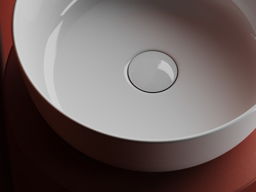 Раковина-чаша Ceramicanova Element 36 CN6073 Белая глянцевая фарфор накладная