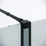 Душевая перегородка Niagara Nova 120 NG-671-12BLACK профиль Черный матовый стекло прозрачное