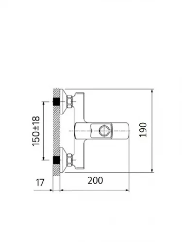 Смеситель для ванны Wisent W32243 цвет Хром