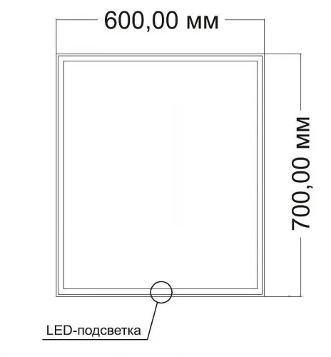 Зеркало Vincea 60 VLM-3VN6007 с подсветкой с сенсорным выключателем и диммером