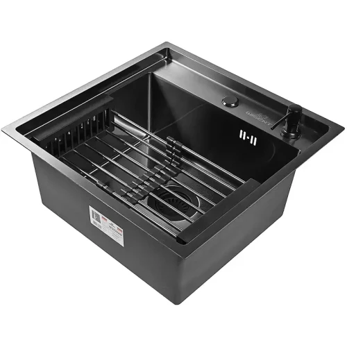 Кухонная мойка Wisent 50 WS35050B/WGER019B/W405B/W302644B цвет Графит