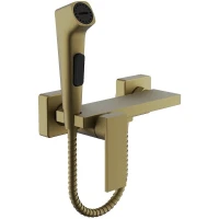 Гигиенический душ со смесителем Belz B55653-5 Золото матовое латунь на стену