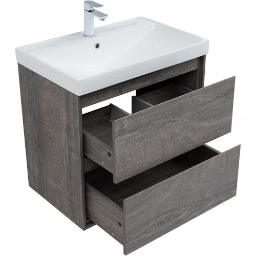 Тумба под раковину Aquanet Милан 70 336373 подвесная Дуб рошелье МДФ / ЛДСП