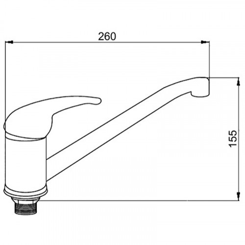 Смеситель для кухни Сантаком StOmega 3303-2 Хром