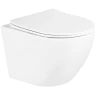 Комплект унитаза BelBagno Uno BB3105CHR/SC с инсталляцией Tece Now 9400414 с сиденьем Микролифт и Черной матовой клавишей смыва фаянс подвесной