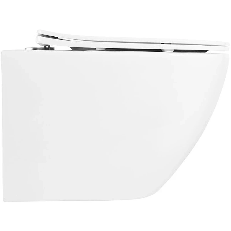 Комплект унитаза BelBagno Uno BB3105CHR/SC с инсталляцией Tece Now 9400414 с сиденьем Микролифт и Черной матовой клавишей смыва фаянс подвесной