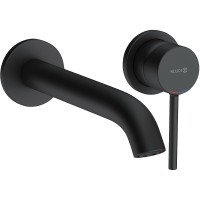 Смеситель для раковины Kludi Bozz 382453976 Черный матовый латунь встраиваемый
