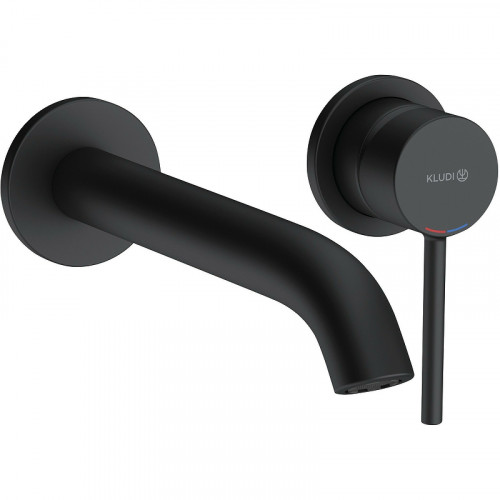 Смеситель для раковины Kludi Bozz 382453976 Черный матовый латунь встраиваемый