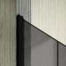 Душевая дверь Maybah Glass MGD-440-6 890х1980 двустворчатая на монопетлях Черный стекло графитовое матовое