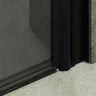 Душевая дверь Maybah Glass MGD-440-6 890х1980 двустворчатая на монопетлях Черный стекло графитовое матовое