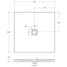 Душевой поддон из искусственного камня BelBagno Uno 90x90 TRAY-MR-UNO-A-90-35-W-NO Белый