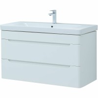 Тумба под раковину Aquanet София 100 274116 подвесная Белый глянец МДФ / ЛДСП