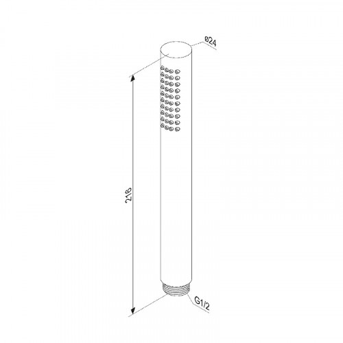Ручной душ Damixa Scandinavian Pure 936020300 Черный матовый
