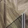 Шторка для ванны Maybah Glass MGV-626-5 700х1400 поворотная на монопетле Хром матовый стекло прозрачное
