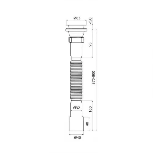 Сифон для раковины Iddis Optima Home 902BV750VD цвет Белый
