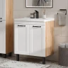 Тумба под раковину Equil Lago 80 tnLAGO80.2D-04 цвет Белый Дуб сонома