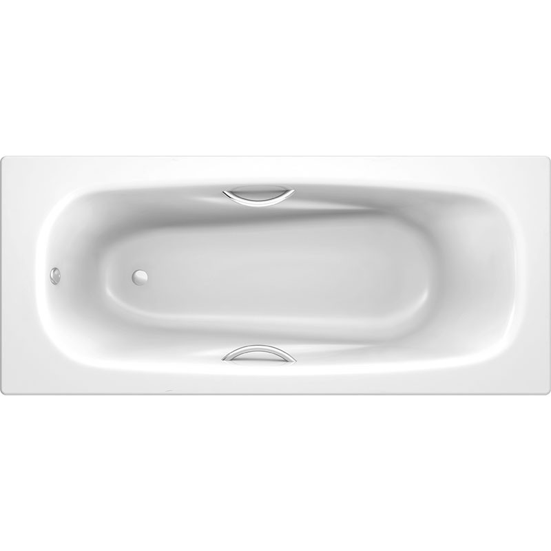 Стальная ванна Koller Pool Deline 150x75 B55US200E с отверстиями для ручек без антискользящего покрытия