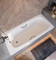 Стальная ванна Koller Pool Deline 150x75 B55US200E с отверстиями для ручек без антискользящего покрытия