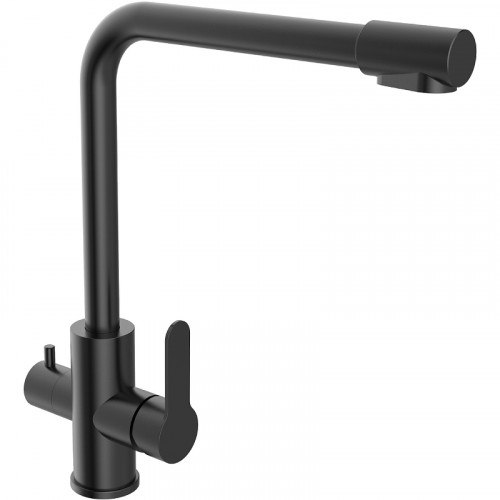 Смеситель для кухни Orange Steel M99-008b Черный нержавеющая сталь