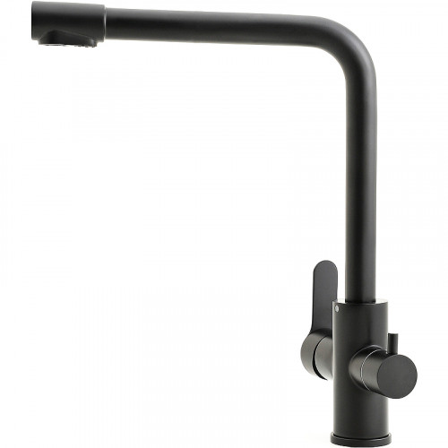 Смеситель для кухни Orange Steel M99-008b Черный нержавеющая сталь