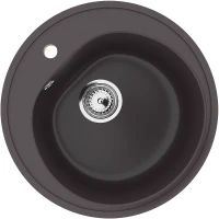 Кухонная мойка Ulgran Classic U-101-345 Шоколад искусственный камень (литьевой мрамор) встраиваемый