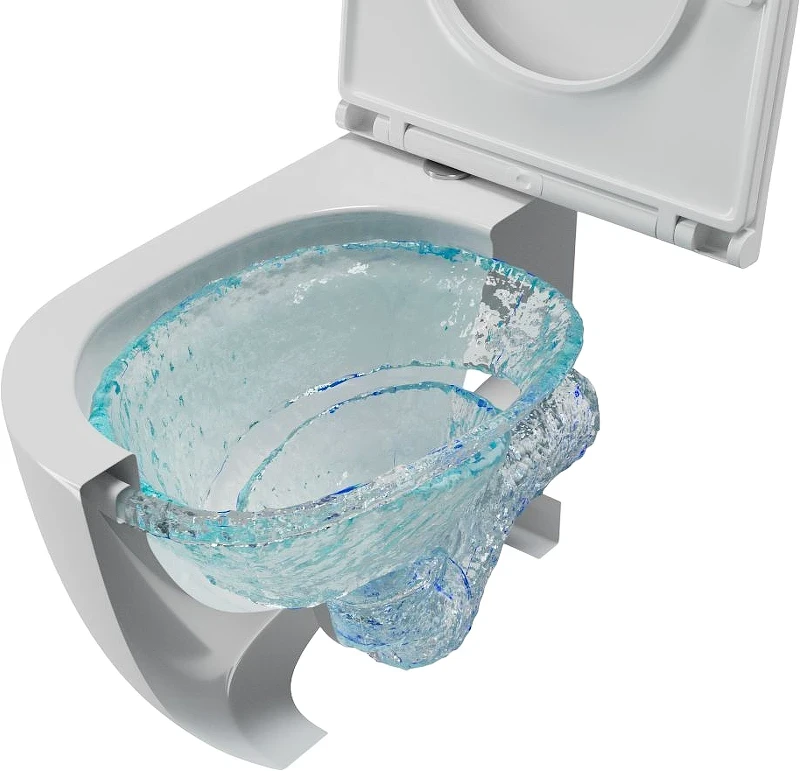 Комплект унитаза DIWO Bauedge Bau Dream Hurricane-2 с сиденьем Микролифт с инсталляцией DIWO 4501 с клавишей смыва цвет Матовый хром