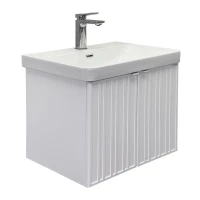 Тумба с раковиной Comforty Тенерифе 60 00-00022171 подвесная цвет Белый матовый