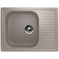 Кухонная мойка Ulgran Classic U-202-302 Песочная искусственный камень (литьевой мрамор) встраиваемый