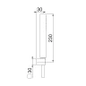 Душевой гарнитур Webert Shower Set AC1023015 Хром пластик на стену