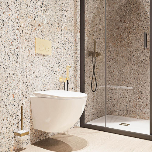 Унитаз Veconi Moro VMO-48T подвесной цвет Белый глянцевый с сиденьем Микролифт