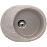 Кухонная мойка Ulgran Classic U-403-302 Песочная искусственный камень (литьевой мрамор) встраиваемый