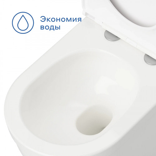 Унитаз Pragma Pelao 901855.PEL1.GWWT.004-2 подвесной цвет Белый глянцевый с сиденьем Микролифт