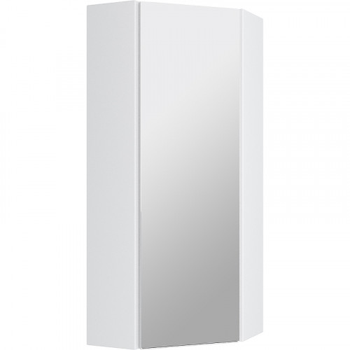 Зеркальный шкаф Runo Кредо 30 00000001108 угловой Белый МДФ / ЛДСП, стекло