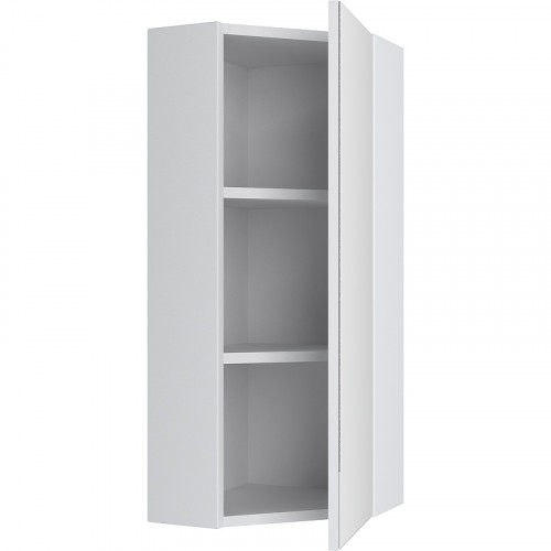 Зеркальный шкаф Runo Кредо 30 00000001108 угловой Белый МДФ / ЛДСП, стекло