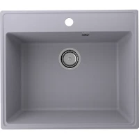 Кухонная мойка Ulgran Quartz Forte 580-05 Бетон искусственный камень (литьевой мрамор) встраиваемый