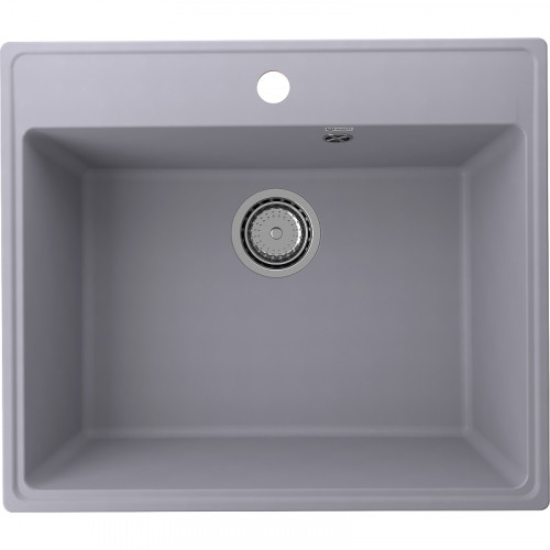 Кухонная мойка Ulgran Quartz Forte 580-05 Бетон искусственный камень (литьевой мрамор) встраиваемый
