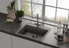 Кухонная мойка Ulgran Quartz Forte 580-05 Бетон искусственный камень (литьевой мрамор) встраиваемый