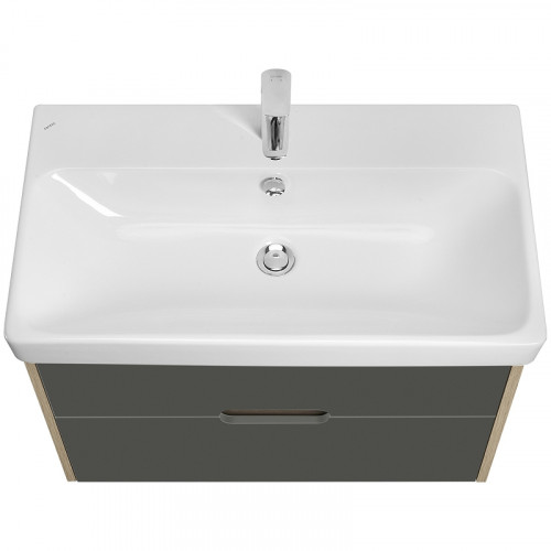 Тумба под раковину Aquaton Оливия 80 1A283101OLUG0 подвесная Грей Дуб ойстер МДФ / ЛДСП