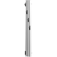 Электрический полотенцесушитель Point Пиано PN19722WB 150x1200 диммер слева Белый Черный