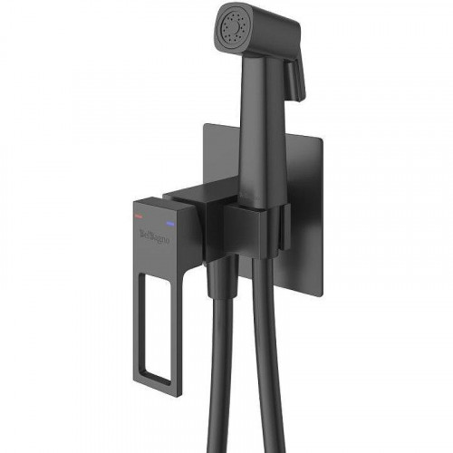 Гигиенический душ со смесителем BelBagno Luce LUC-HGN-NERO Черный матовый