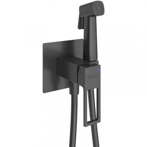 Гигиенический душ со смесителем BelBagno Luce LUC-HGN-NERO Черный матовый