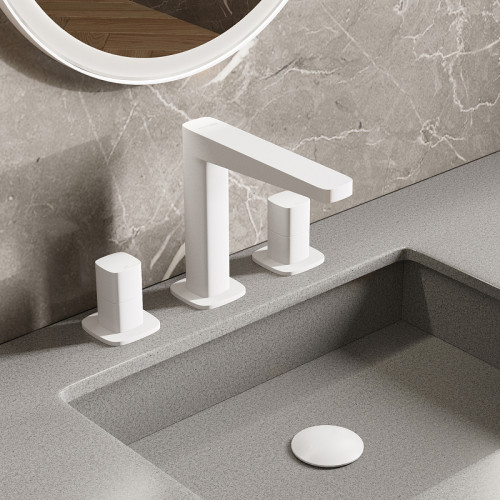 Смеситель для раковины WasserKRAFT Saale 9535 Белый матовый латунь